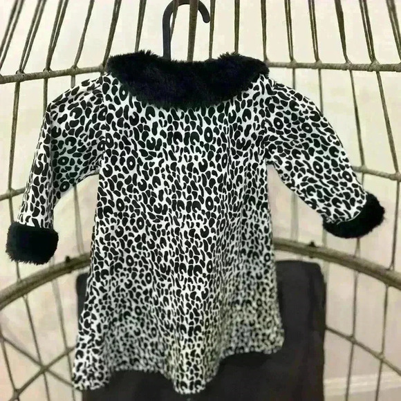 Vintage BLUEBERi boulevard size 24 months leopard coat - Picture 2 of 5